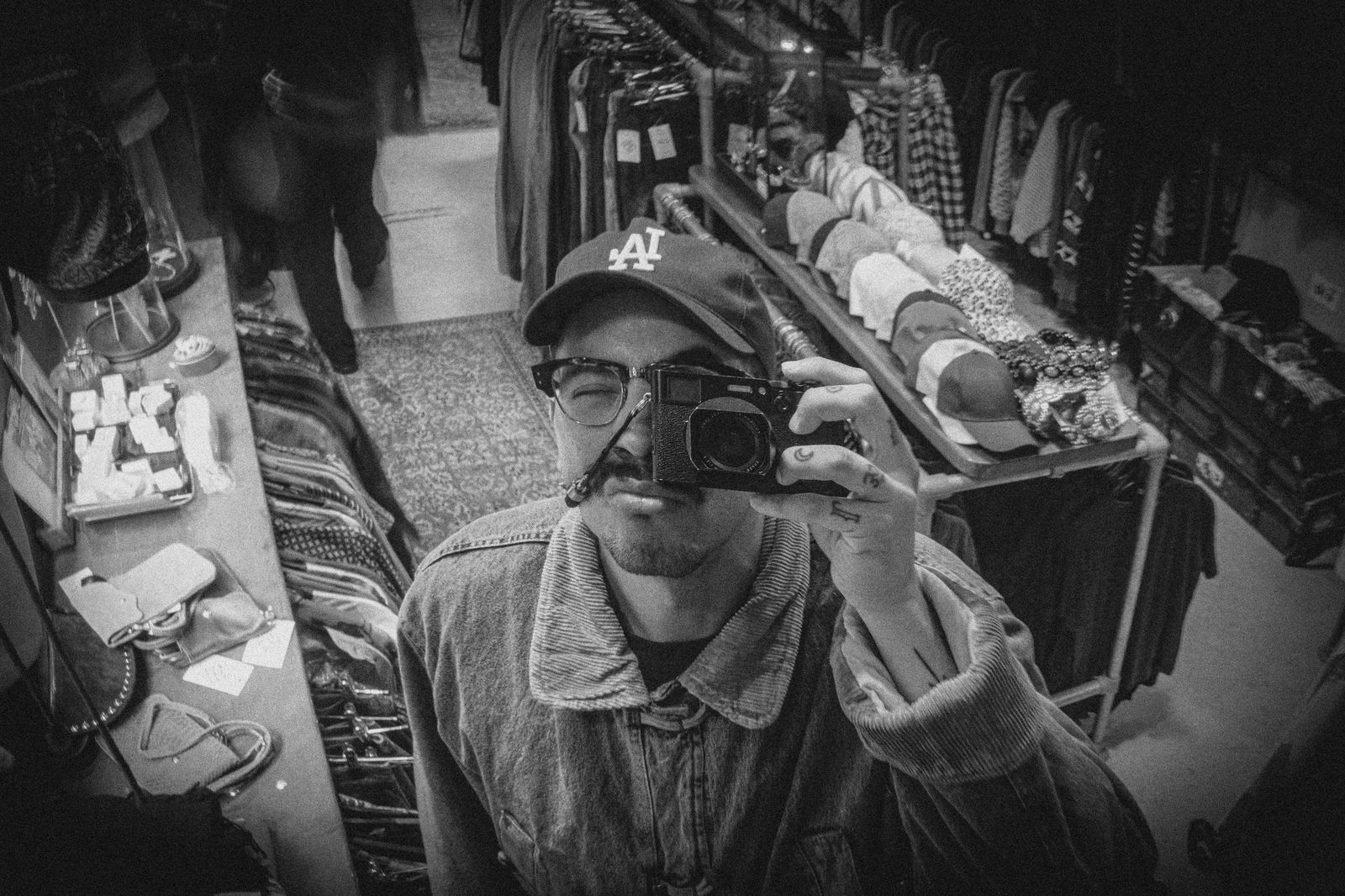 me at a thrift store in amsterdam